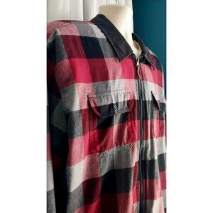 Eddie Bauer Mens Classic Fit Sherpa Lined Flannel Jacket  2XL